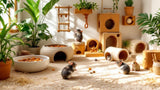 Chinchillas und Degus Spielzeug aus Holz für artgerechte Beschäftigung