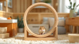 Hamsterrad aus robustem Material für kleine Haustiere wie Hamster, laufruhiges Laufrad für artgerechte Hamsterhaltung