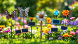 Gartenstecker aus Metall als dekorativer Gartenschmuck für Außenbereich