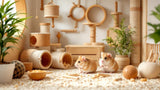 Hamster Spielzeug aus Holz für artgerechte Beschäftigung und Bewegung