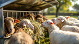 Heuraufe für Schafe aus Metall zur Futteraufnahme im Stall