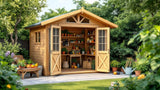 Gartenhaus aus Holz im modernen Design für den Garten