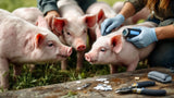 Schweinekennzeichnung Etikett zur Identifikation von Schweinen auf dem Bauernhof