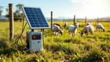 Solar Weidezaungerät für elektrischen Weidezaun auf der Weide