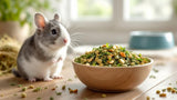 Hauptfutter für Chinchillas im Futternapf