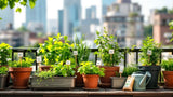 Frische Kräuter Auswahl – verschiedene Küchenkräuter für Kochen und Garten