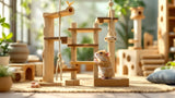 Hamster Kletterspielzeug aus Holz für artgerechte Kleintierhaltung