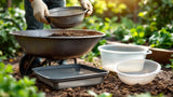 Gartensieb zum Sieben von Erde und Kompost im Garten