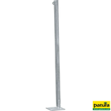 U-Profil für Holzbohlen, L= 1,45 m, Bodenplatte rechts 200x200x8 mm, vz