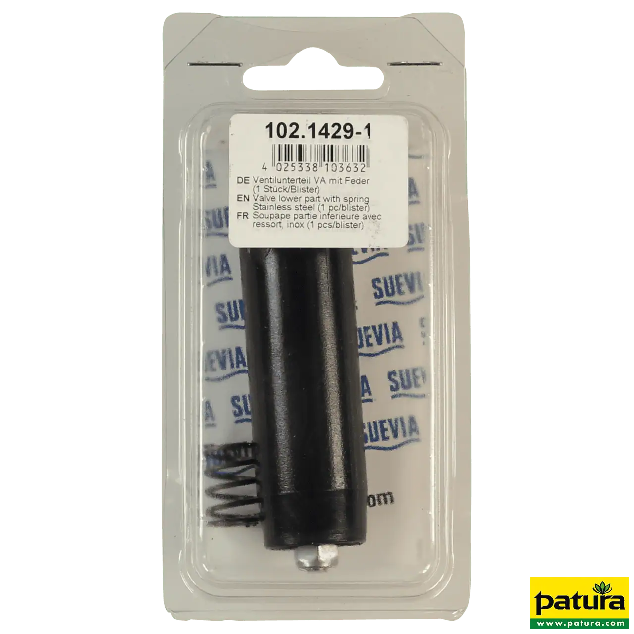 Ventilunterteil mit Feder Suevia V2A Ventil, 3/4" Anschluss