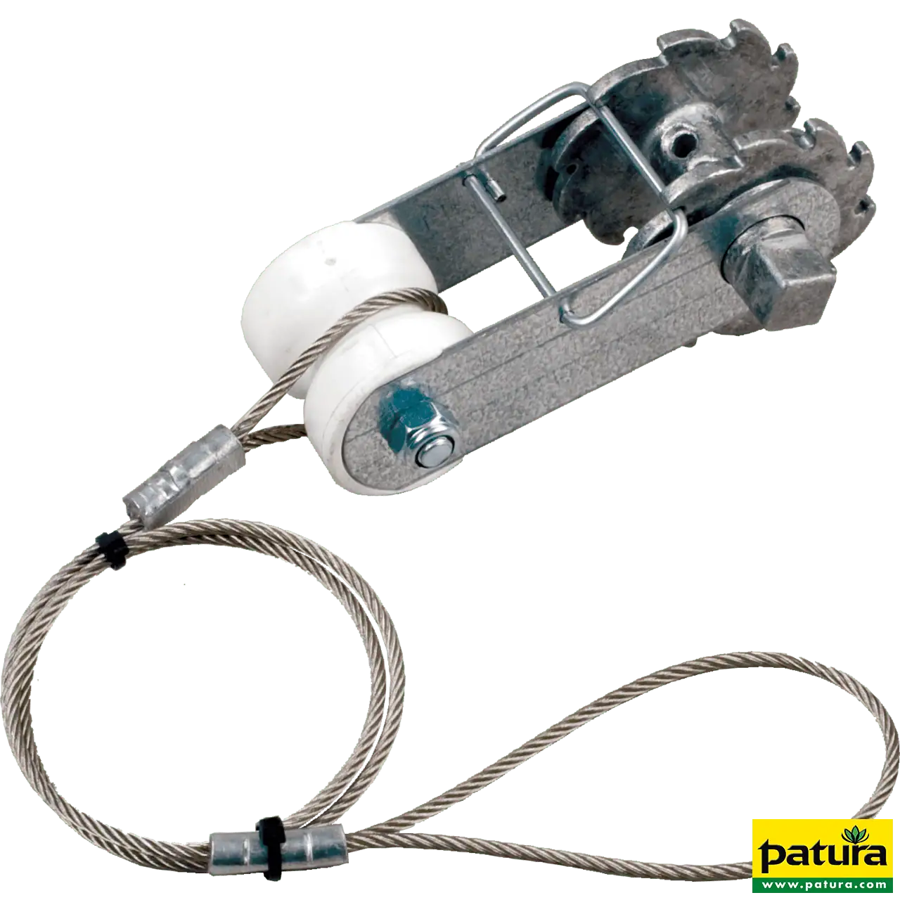 Ratschenspanner mit Isolator und Seil (2 Stück / Pack)