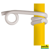 Kunststofföse weiß, für Litzen und Seile für Pfähle d= 10 mm (25 Stück / Pack)