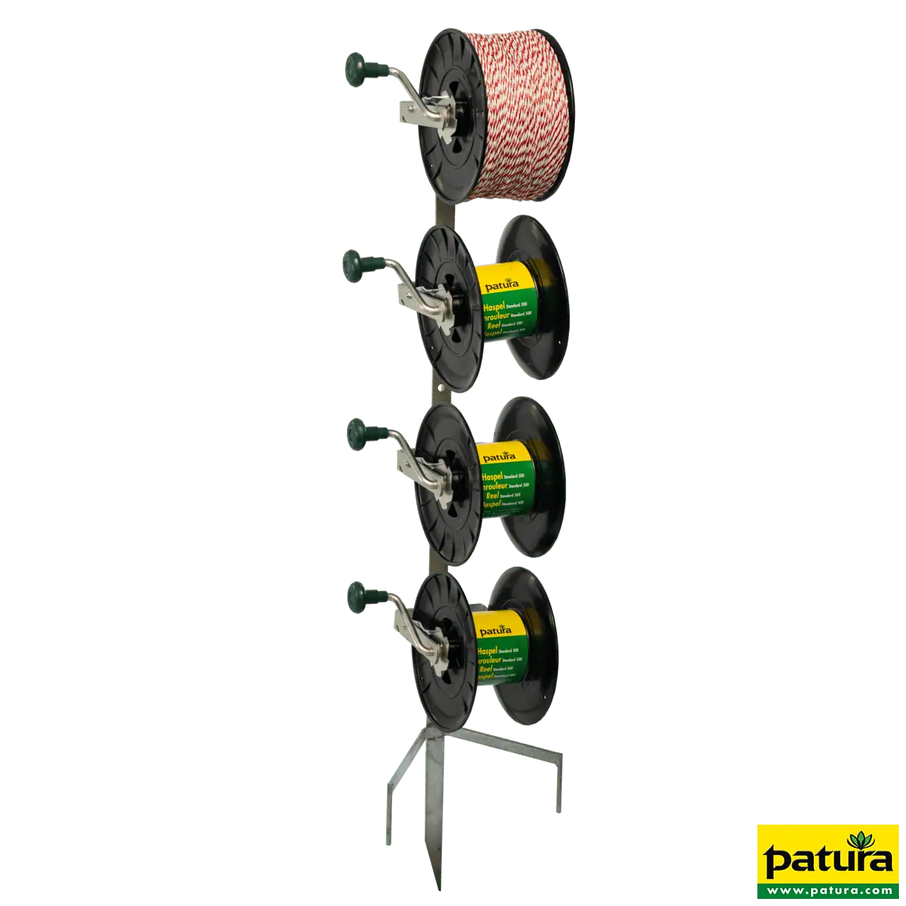 Standard-Montagepfahl, für bis zu 4 Haspeln, Zaunhöhe bis 1,30 m