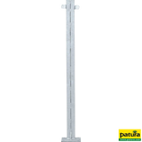 U-Profil, 1,20 m, doppelt, mit Bodenplatte 200 x 200 x 8 mm