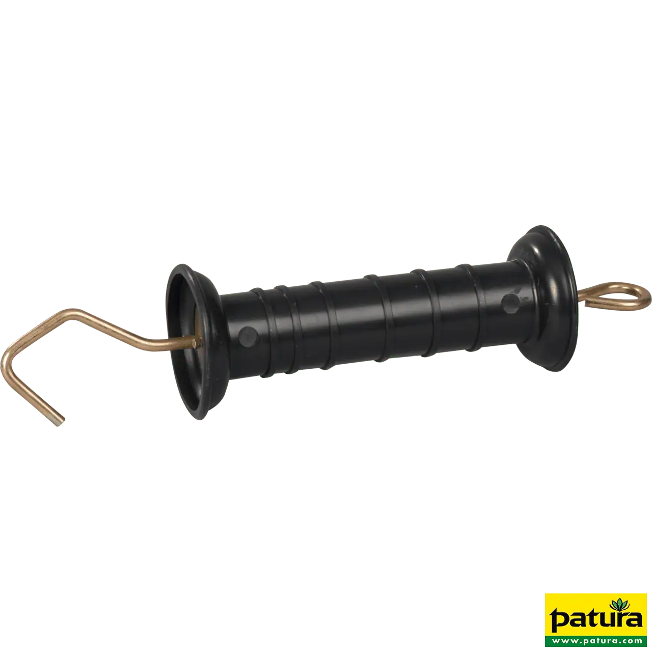 Torgriff, schwarz, mit Haken und Feder mit Zugbegrenzung (5 Stück / Pack)