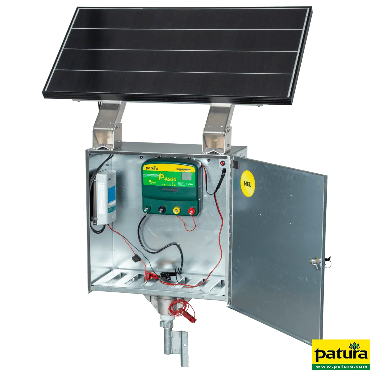 P4600, mit Sicherheitsbox XL, 110 W Solarmodul, 100 Ah Super-Vlies-Akku,