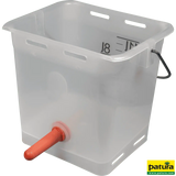 Nuckel-Tränkeeimer 13 l transparent kpl. mit Sauger, mittel und