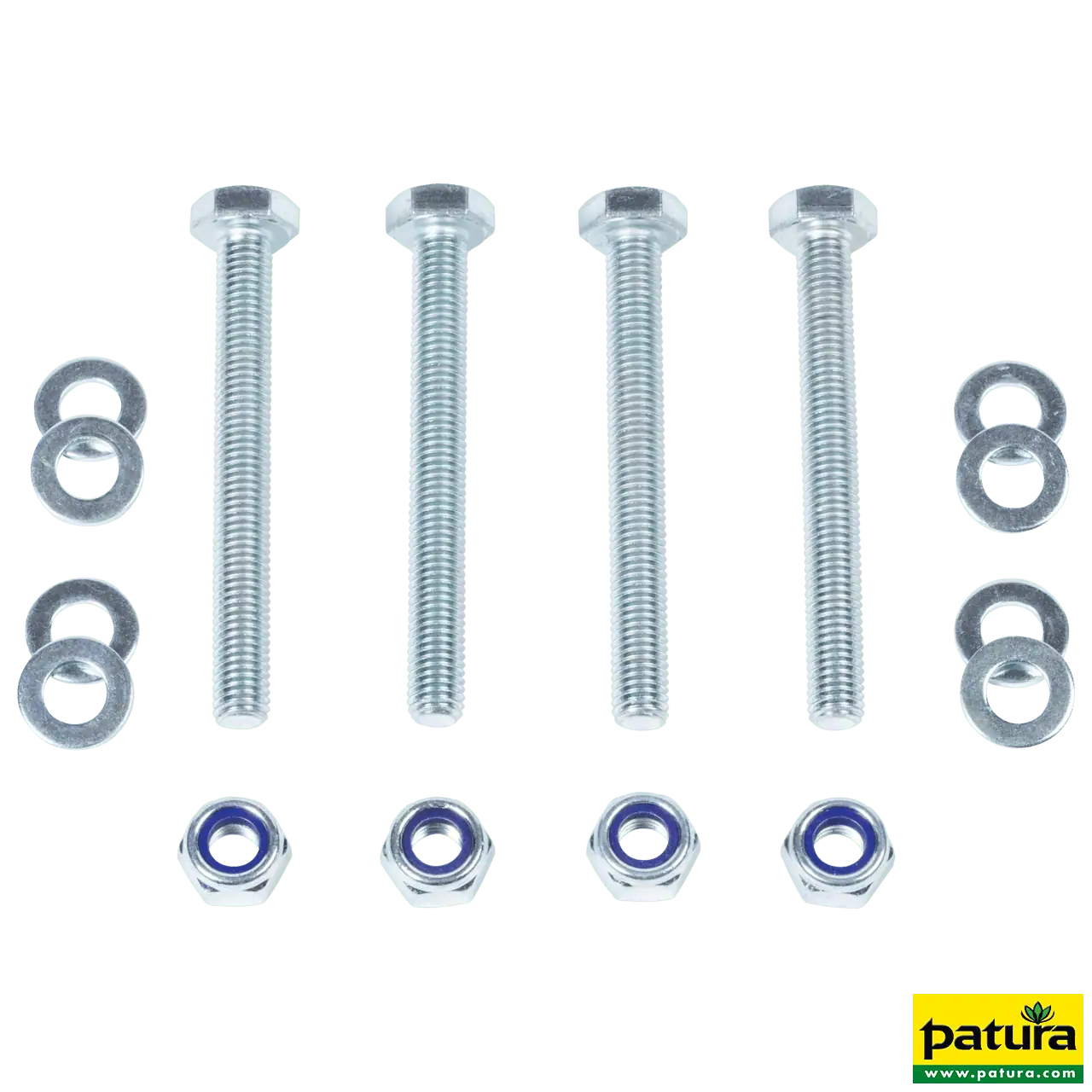 Montageset für 2 x Kratzbürste an Pfosten d=76 mm
