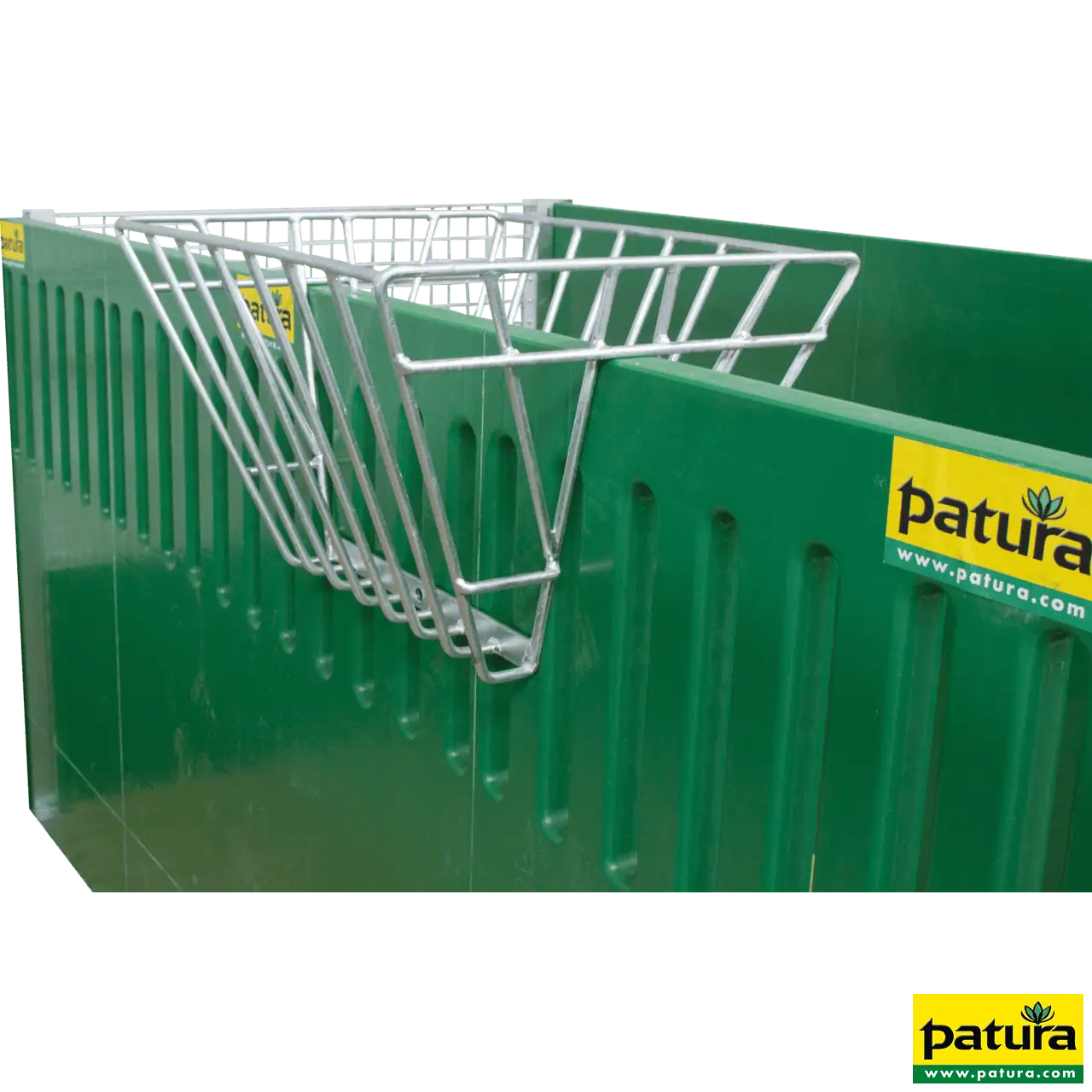 Heuraufe zum Aufstecken auf Wände bzw. auf Rohre bis 50 mm