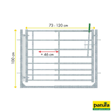 Tor mit Rahmen verstellbar L=0,94 - 1,39 m, H= 1,00 m
