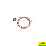 Zaunanschlußkabel Seil, mit Edelstahlseilklemme 8 mm Ringöse