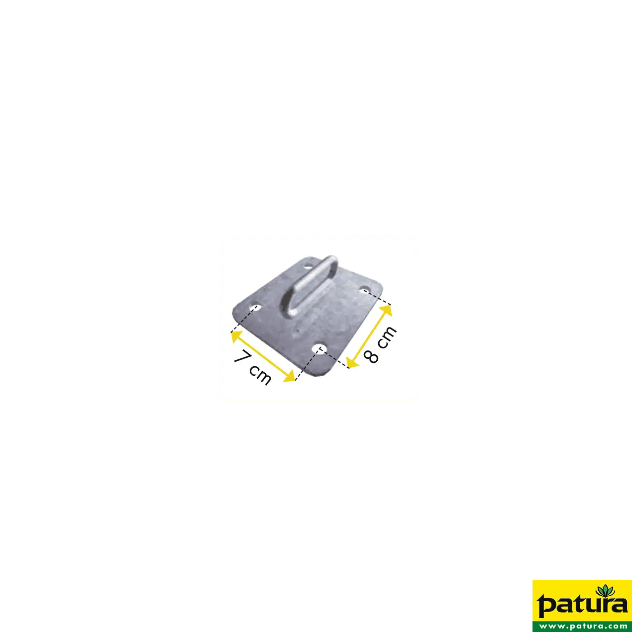 Halter für Nacken- und Nasengurt Boden/Wand und Pfosten 60x60 mm