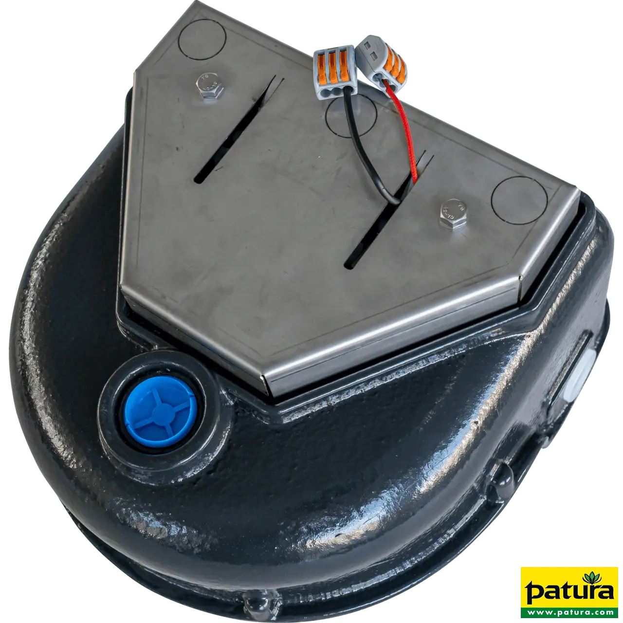 Schwimmerventil-Becken Mod. 127K-H mit Heizelement 24 V / 40 W und inte-