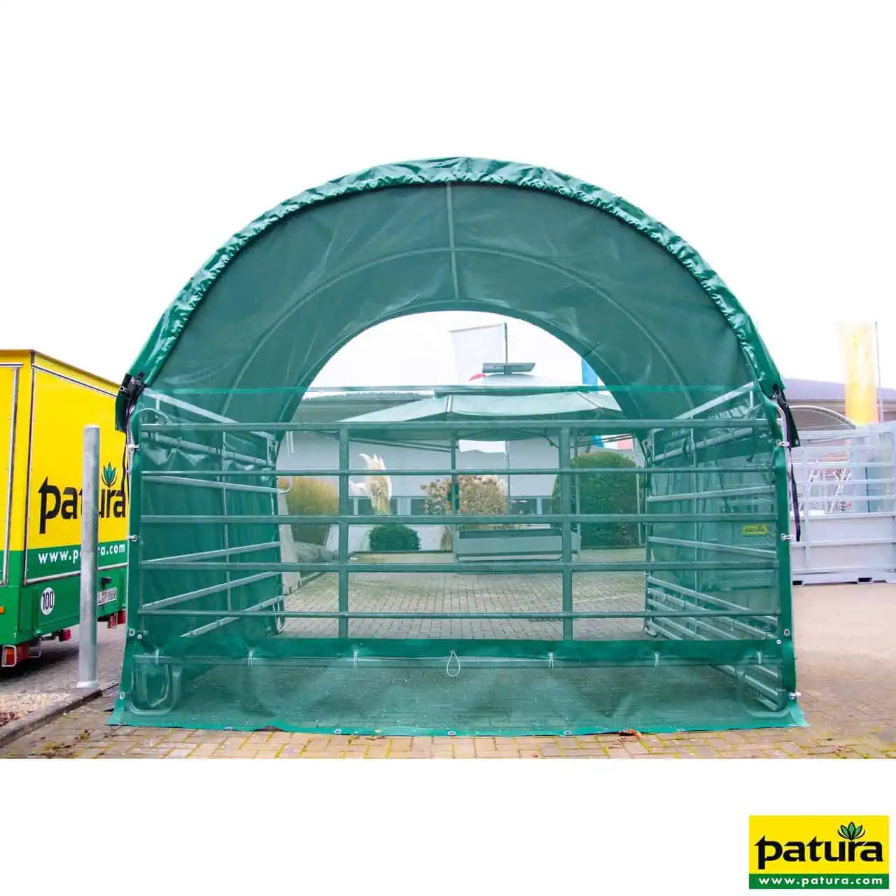 Windschutznetz Panel-Dach Compact Giebelseite