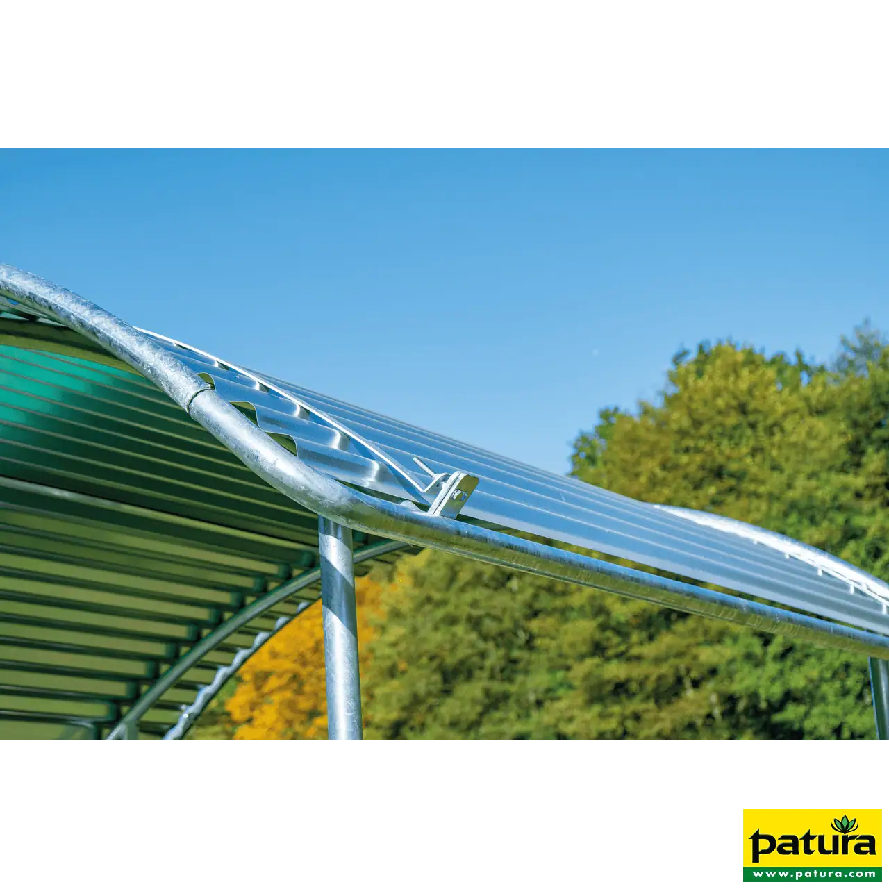 Dachkanten-Schutzbügel, umlaufend, für Compact-Viereckraufe 303572/303583/