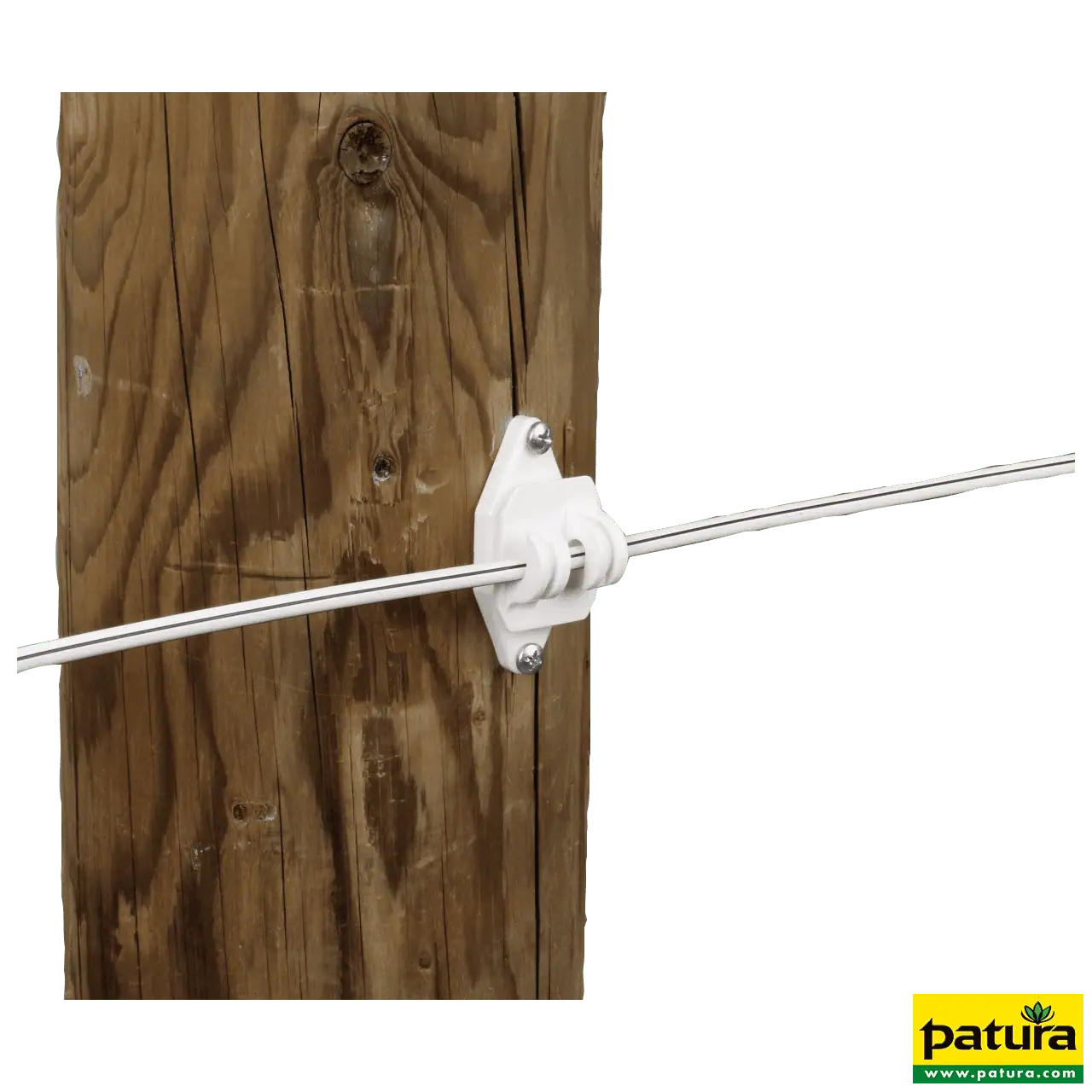 Festzaun-Isolator, weiss, für Seil und HippoWire (25 Stück / Pack)