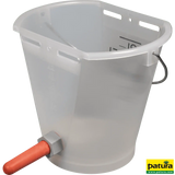 Nuckel-Tränkeeimer 9 l, transparent kpl. mit Sauger mittel und Kugelventil