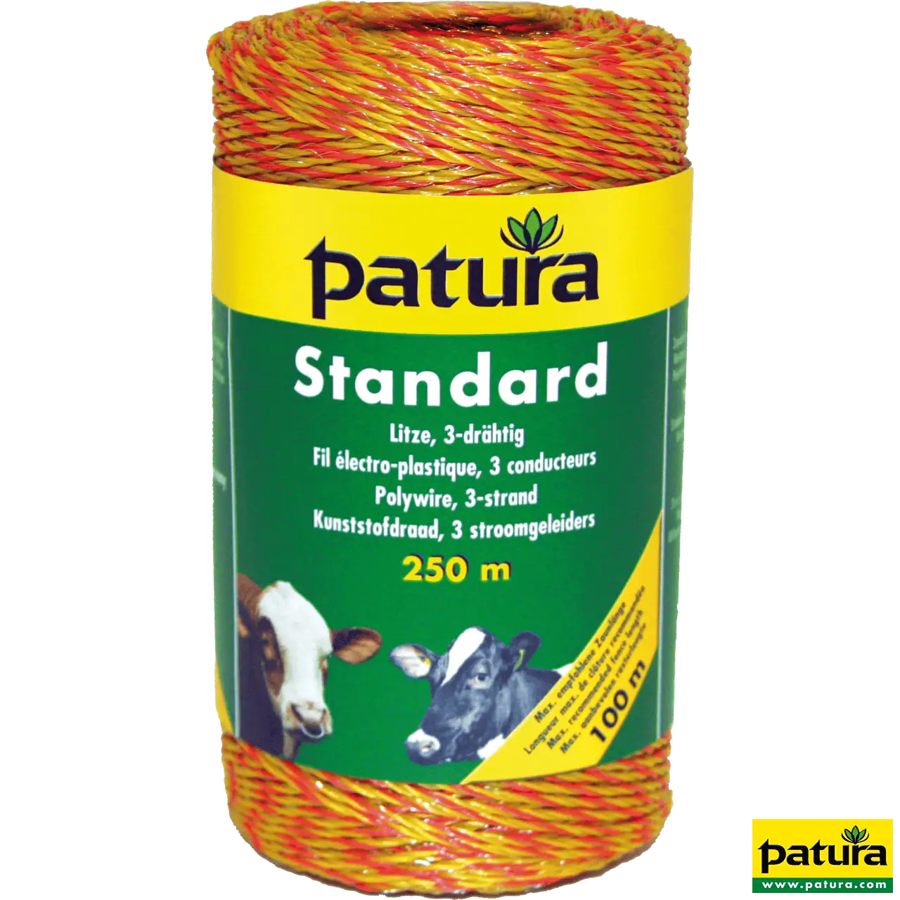 Standard Litze, 3 Niro 0,16 mm, gelb-orange, 250 m Rolle