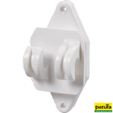 Festzaun-Isolator, weiss, für Seil und HippoWire (25 Stück / Pack)