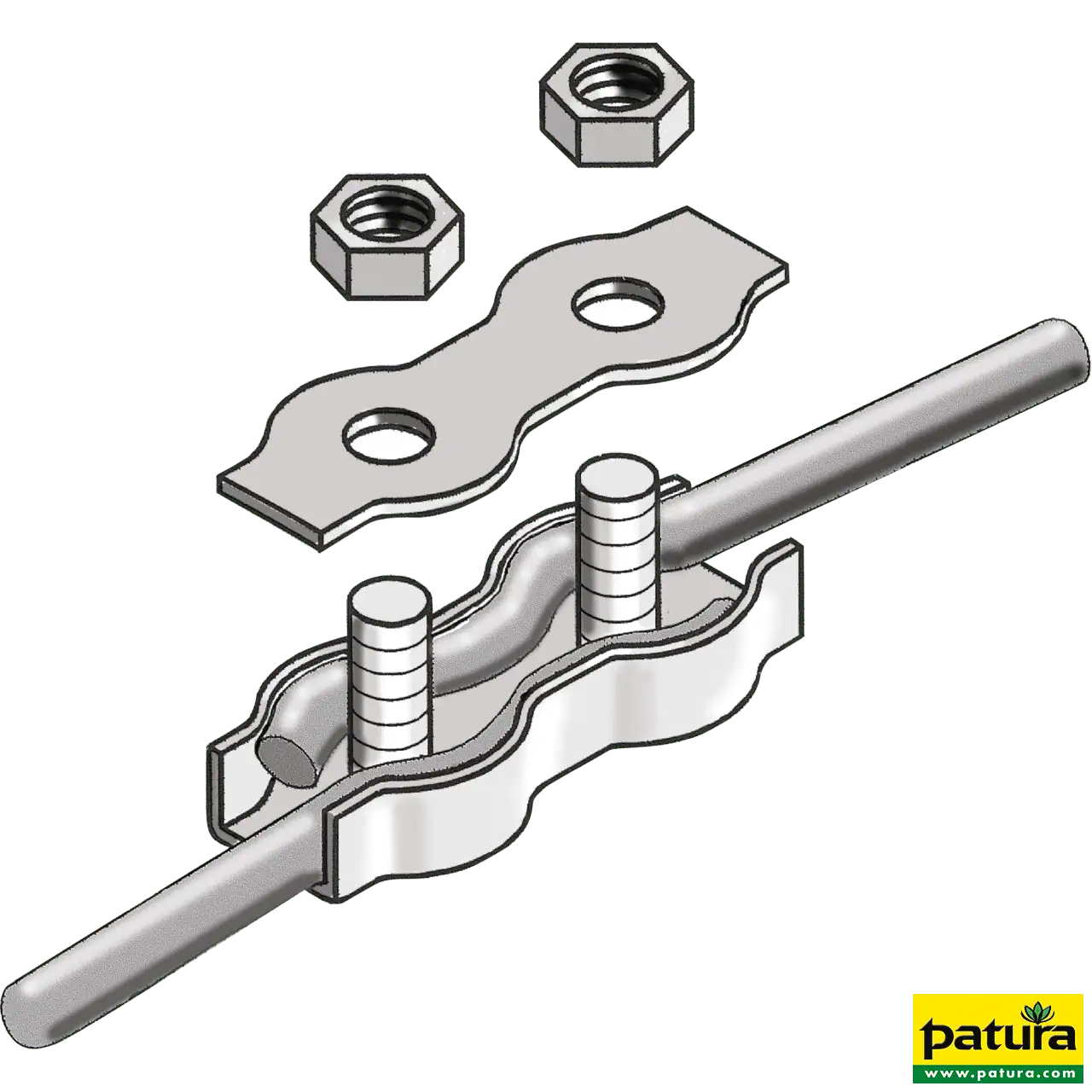 Seilverbinder verzinkt, für Seile bis 6 mm (5 Stück / Pack)