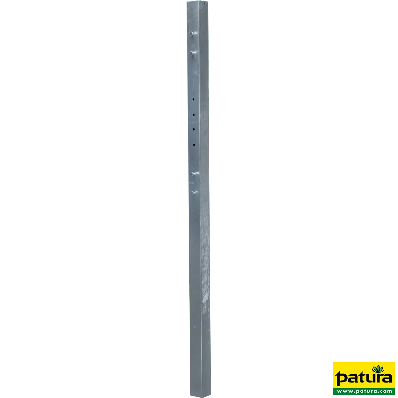 Metallpfosten für Weidetore, 80x80x2 mm L= 2,00 m