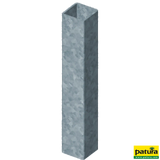 Einbauhülse für Quadratpfosten 40 mm Länge: 30 cm, Außenmaß 50 x 50 mm
