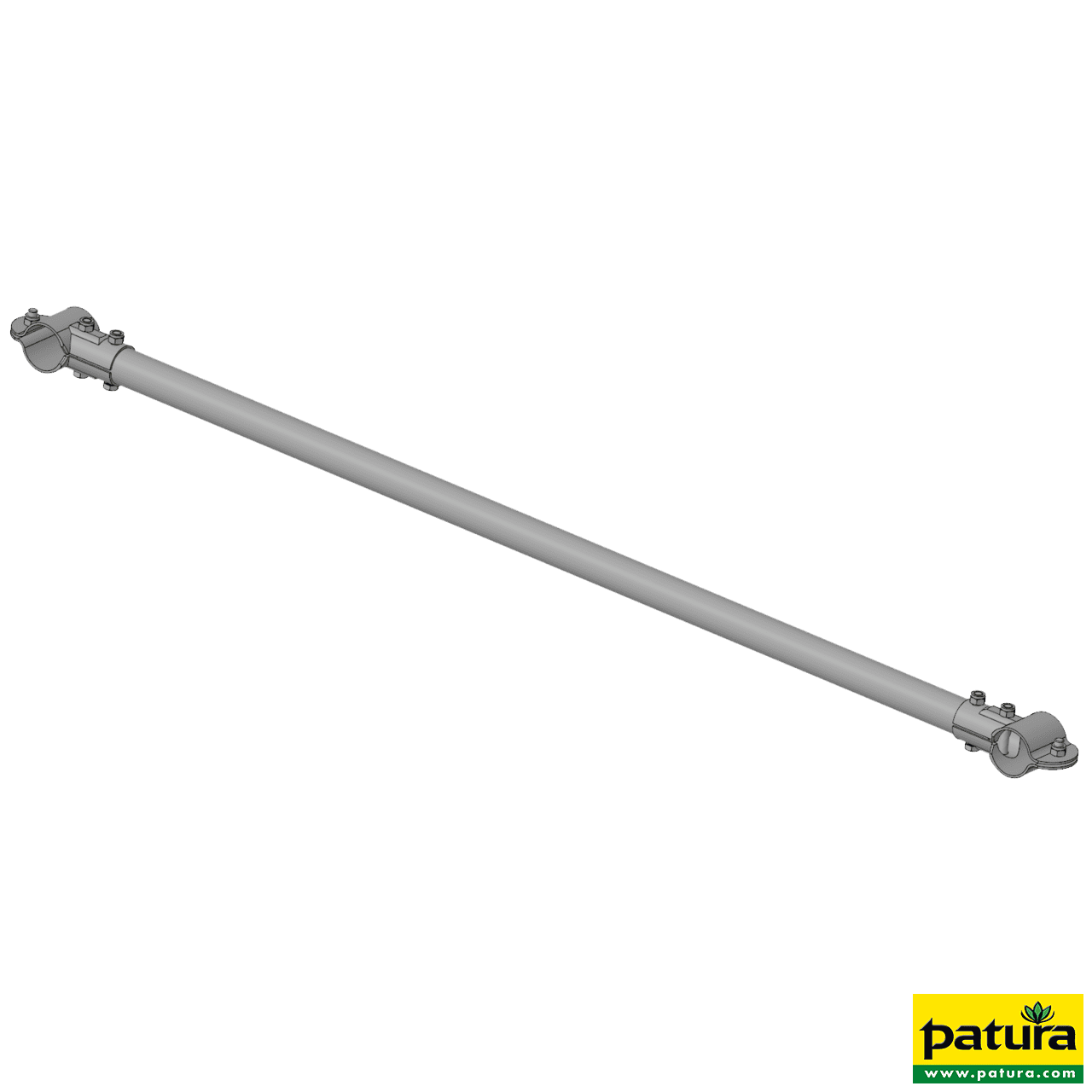 Gitterstab d = 48,3 mm, Länge 1,47 m, mit 2 verstärkten T-Schellen (341213)