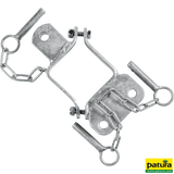 Schelle Quadrat 90 mm, 3 Halter, 1 x parallel, vz