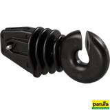Ringisolator mit Splint, schwarz, für Winkelstahlpfähle (Eimer mit 100 Stück)