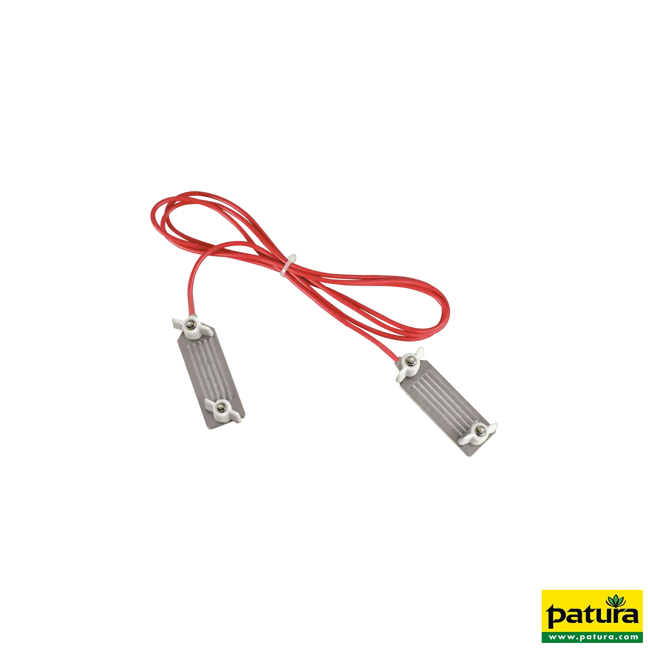 Zaunverbindungskabel B-Band, mit 2 Paar Edelstahl-Klemmplatten (1 Stück / Pack)