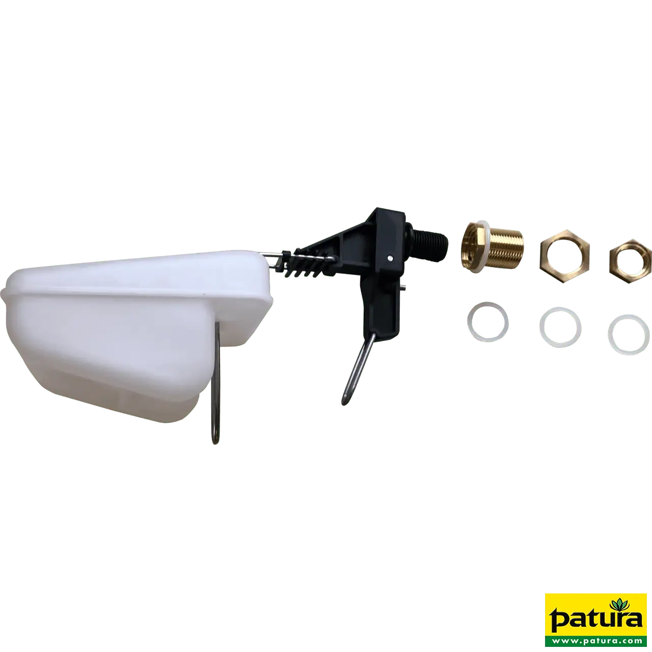 Hochdruckventil mit Schwimmer (schwarz) Anschluß 1/2" oder 3/4" (inkl. Adapter)