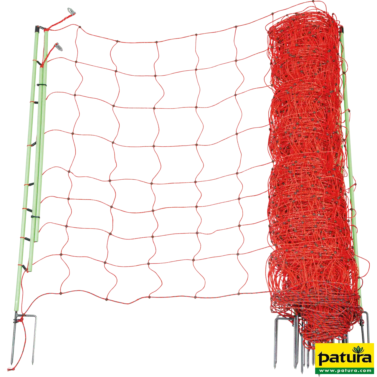 Elektrozaunnetz "plus/minus" 106 cm hoch mit Doppelspitze, 50 m