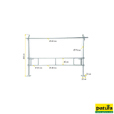 Hubtor für Treibgänge, inkl. Pfosten