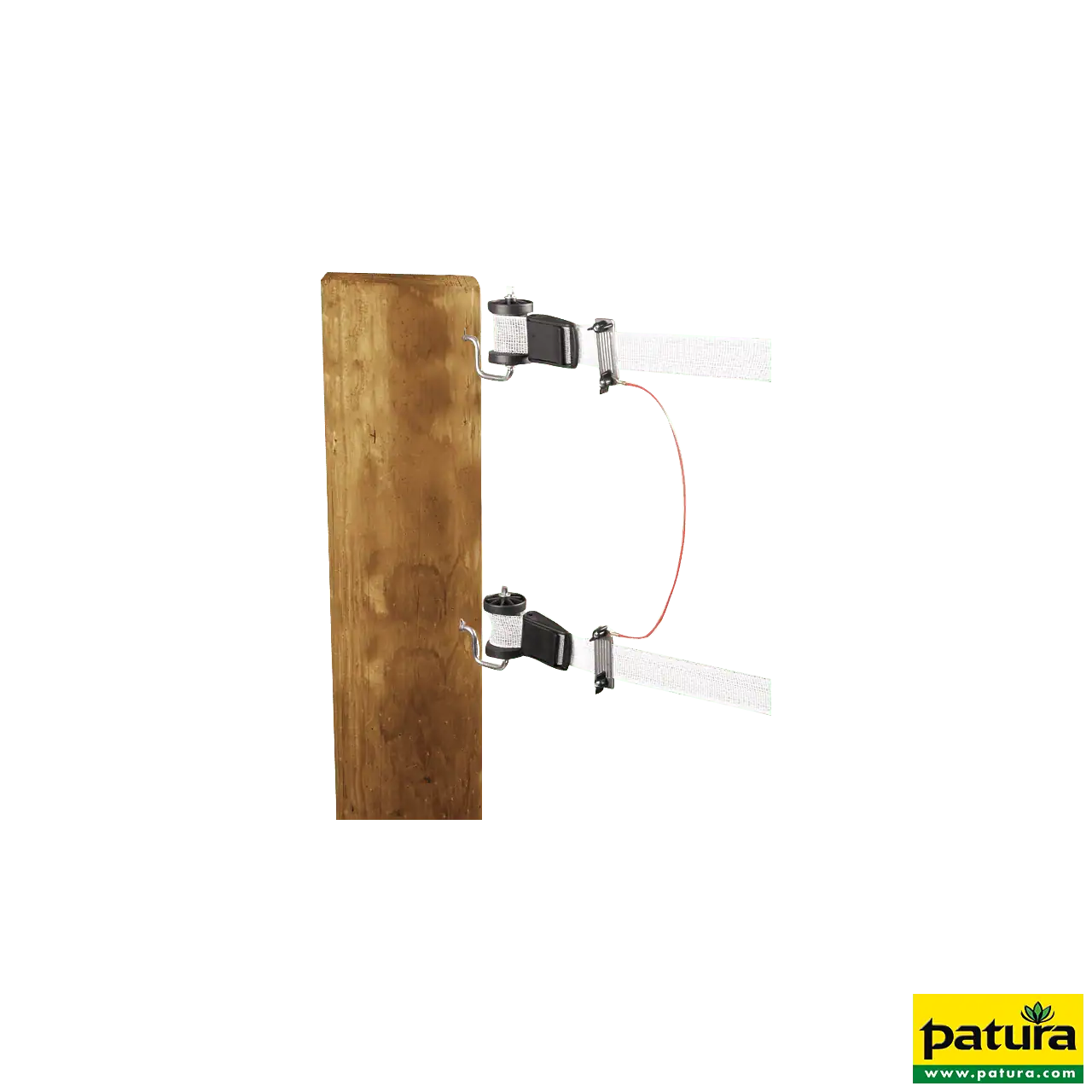 Zaunverbindungskabel B-Band, mit 2 Paar Edelstahl-Klemmplatten (1 Stück / Pack)