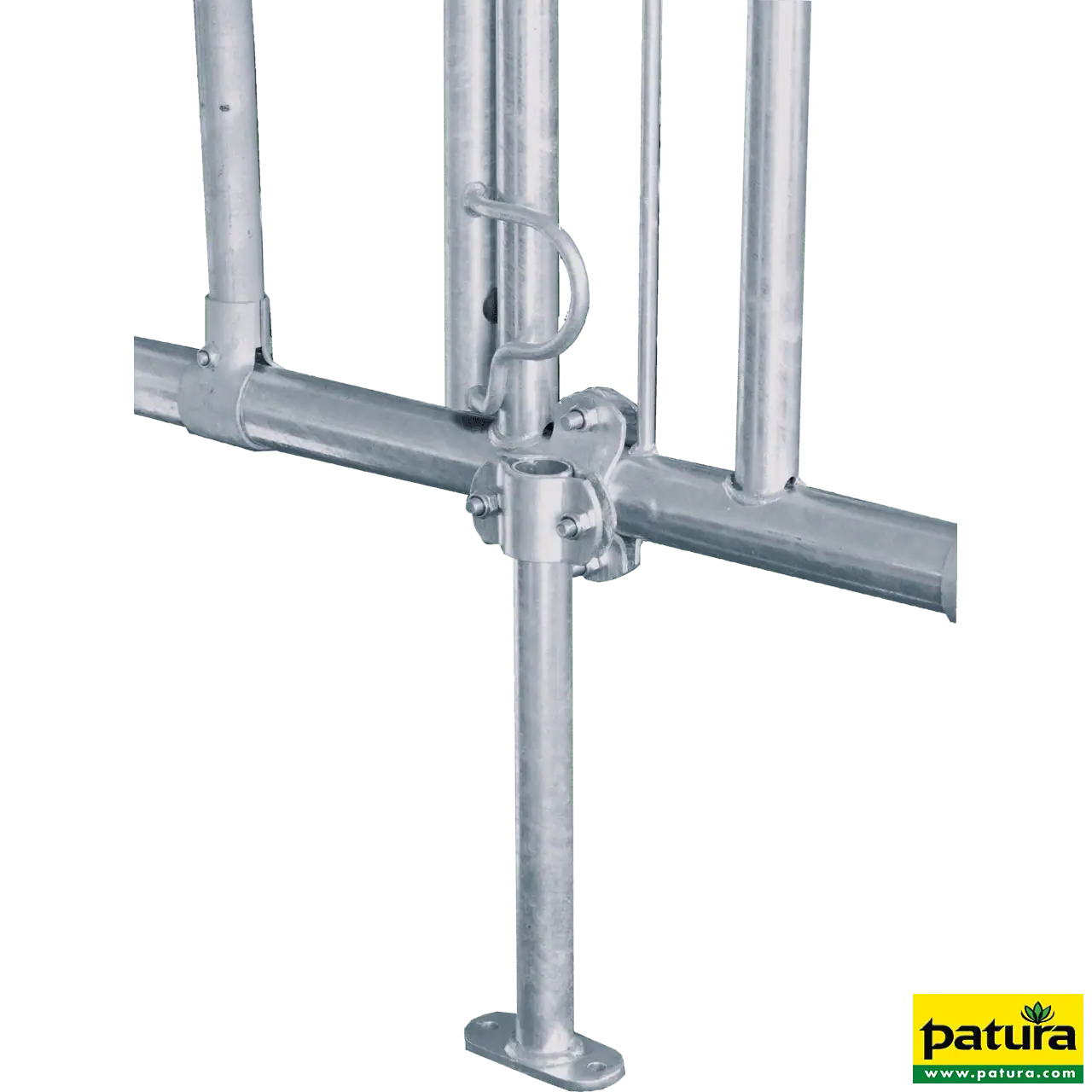 Mittelstütze 460 mm mit Bodenplatte und Querschelle