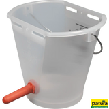 Nuckel-Tränkeeimer 9 l, transparent kpl. m. Sauger mittel und 1-Click-Ventil