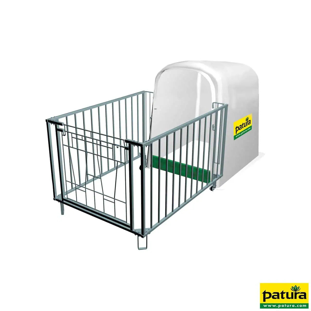 Kälberhütte Comfort mit Umzäunung, mit Plastikschwelle
