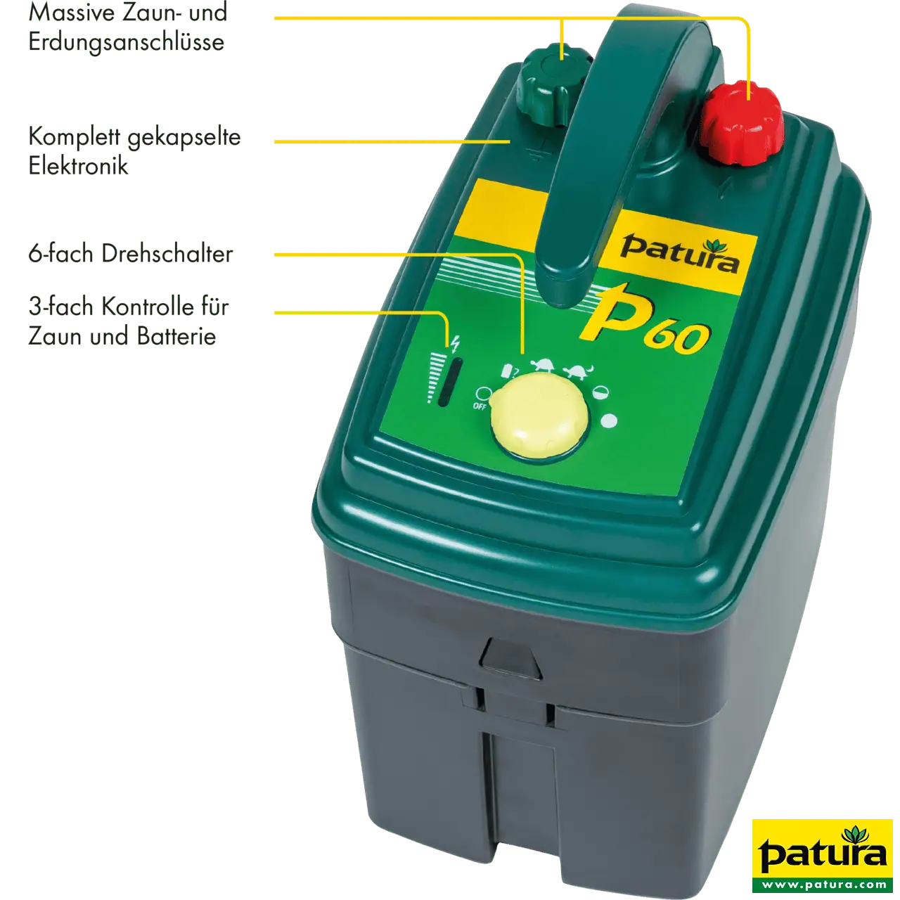 P60, Weidezaun-Gerät für 9 V und 12 V