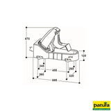 Membran-Weidepumpe, Mod. 547 inkl. Schlauchanschluss-Stutzen 1"