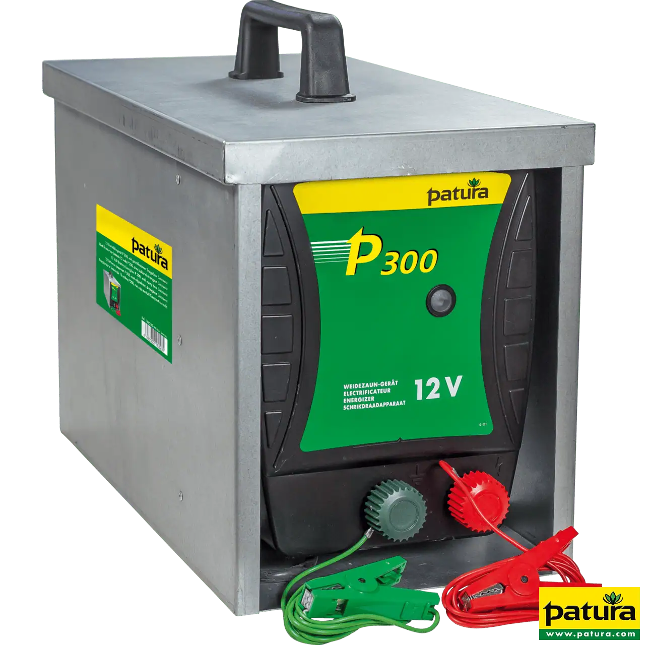 P300, Weidezaun-Gerät für 12 V Akku mit geschlossener Tragebox Compact